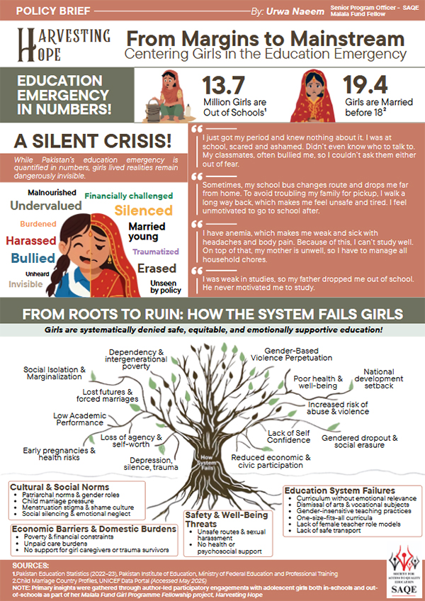 POLICY BRIEF: From Margins to Mainstream: Centering Girls in the Education Emergency